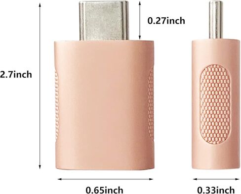 محول Kallaudo USB C إلى USB بسرعة 10 جيجابت في الثانية USB C إلى USB 3.0 OTG، محول Thunderbolt 4/3 إلى USB أنثى لجهاز MacBook Pro، iPad، والمزيد من الأجهزة من النوع C، رمادي فضائي + ذهبي وردي (عبوتان) in Kuwait