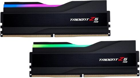 G.سكيل ذاكرة كمبيوتر مكتبي مزدوجة القناة من سلسلة Z5 RGB (انتل XMP) 48GB (2 × 24GB) 288-pin SDRAM U-DIMM DDR5 6000 CL40-48-48-96 بجهد 1.35 فولت من ترايدنت F5-6000J4048F24GX2-TZ5RK (اسود غير لامع) in Kuwait