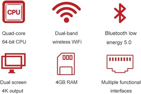 Raspberry Pi 400 Personal Computer Kit Including Mouse 16GB Micro-SD Card Power Adapter HDMI Cable- US Version in Kuwait