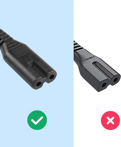 MEIRIYFA IEC320 C8 Power Cable Pigtail Cord,C8 Male Plug Bare Wire Open End Extension Replacement Connector for Laptop,Camera Printer -1M (2 Pack) in Saudi Arabia