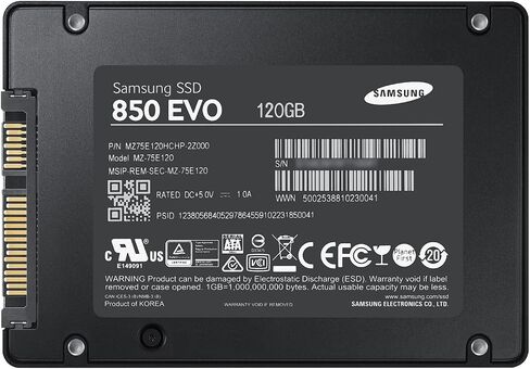 Samsung 850 EVO - 120GB - 2.5-Inch SATA III Internal SSD (MZ-75E120B/AM) in Saudi Arabia
