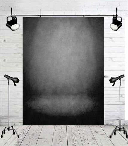 أسود مجردة صورة خلفية أسود رمادي بلون التصوير خلفية الكبار المهنية صورة استوديو كشك الدعائم 6x8FT in Kuwait