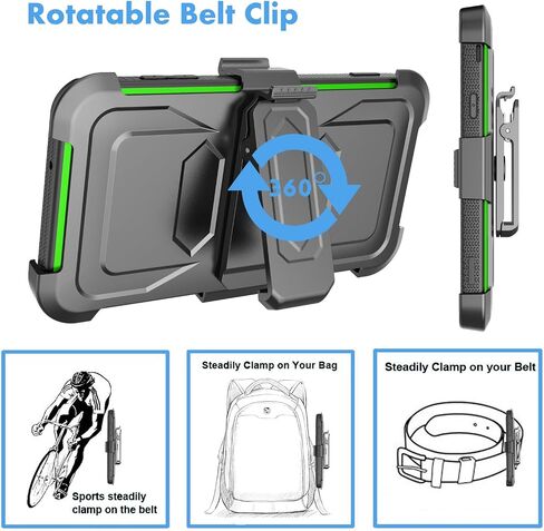 Njjex Galaxy J7 Sky Pro Case，for J7 V/ J7 Perx / J7 Prime Case, [Nbeck] Heavy Duty Built-in Screen Protector Rugged Holster Locking Belt Swivel Clip Phone Cover & Kickstand for Samsung J7 2017 [Blue] in Saudi Arabia