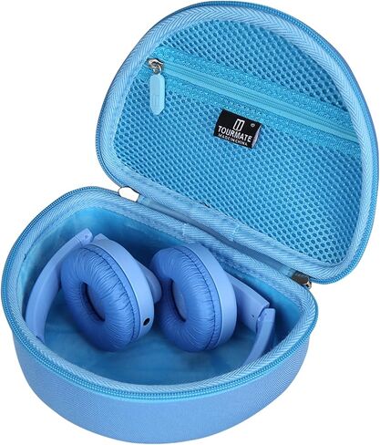 حقيبة سفر صلبة من Tourmate لسماعات الرأس اللاسلكية على الأذن للأطفال K4206 من Philips/سماعات الرأس iClever HS19 للأطفال/سماعات الرأس RORSOU R10 على الأذن، حقيبة تخزين واقية للحمل (أرجواني، حافظة فقط) in Kuwait