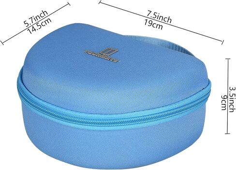 حقيبة سفر صلبة من Tourmate لسماعات الرأس اللاسلكية على الأذن للأطفال K4206 من Philips/سماعات الرأس iClever HS19 للأطفال/سماعات الرأس RORSOU R10 على الأذن، حقيبة تخزين واقية للحمل (أرجواني، حافظة فقط) in Kuwait
