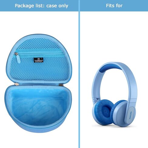 حقيبة سفر صلبة من Tourmate لسماعات الرأس اللاسلكية على الأذن للأطفال K4206 من Philips/سماعات الرأس iClever HS19 للأطفال/سماعات الرأس RORSOU R10 على الأذن، حقيبة تخزين واقية للحمل (أرجواني، حافظة فقط) in Kuwait