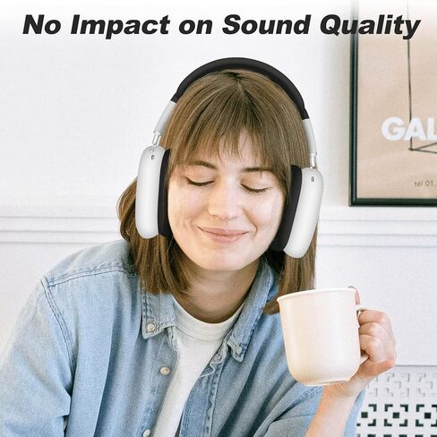 [3 في 1] حافظة سيليكون Vsagier لجهاز AirPod Max، غطاء وسادة الأذن / غطاء أكواب الأذن / غطاء عصابة الرأس، جلد مضاد للخدش، ملحقات غطاء حماية فائق لجهاز Apple AirPods Max (أبيض)... in Kuwait