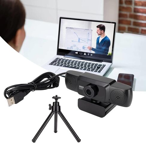 Zopsc Multifunctional Webcam USB Camera 1080P Web Camera NoiseCanceling Mic 95 Degree Video Webcam for PC/Mac/Laptop//Tablet in Kuwait
