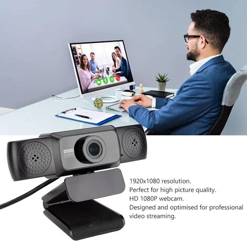Zopsc Multifunctional Webcam USB Camera 1080P Web Camera NoiseCanceling Mic 95 Degree Video Webcam for PC/Mac/Laptop//Tablet in Kuwait