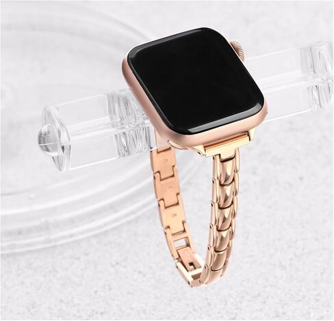 Secbolt Bands Compatible with Apple Watch Band 38mm 40mm 41mm iWatch SE Series 9/8/7/6/5/4/3/2/1, Slim Dressy Stainless Steel Bracelets for Women in Kuwait