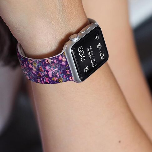 Cartoon Band Compatible with Apple Watch 38mm/40mm/41mm/42mm/44mm/45mm/46mm, Cute Bands Replacement for Apple Watch Series 10 9 8 7 6 5 4 3 SE2, Silicone iWatch Band for Women Men in Kuwait