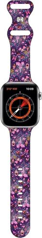 Cartoon Band Compatible with Apple Watch 38mm/40mm/41mm/42mm/44mm/45mm/46mm, Cute Bands Replacement for Apple Watch Series 10 9 8 7 6 5 4 3 SE2, Silicone iWatch Band for Women Men in Kuwait
