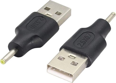AAOTOKK (2 حزمة) USB إلى DC 3.0 × 1.1 مم محول الطاقة 5 فولت USB 2.0 ذكر إلى تيار مستمر 3.0 × 1.1 مم ذكر تيار مستمر موصل برميل شحن الطاقة لـ 5 فولت تيار مستمر صغير أو شحن إلكترونيات USB (M/3.0 × 1.1) in Kuwait