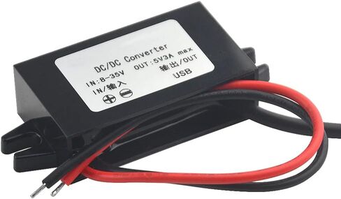 XINGYHENG 2PCS DC-DC Buck Converter Module 3A 12V 24V to 5V DC Power Converter with Micro USB Connector (Right Angle USB Interface) in Saudi Arabia