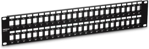 TRENDnet Cat6 RJ45 Keystone Jack 50-Pack Bundle, Compatible with Cat5,Cat5e,Cat6 Cabling, Use with The TC-KP24 Or TC-KP48 Blank Keystone Patch Panels (Sold Separately), Black, TC-K50C6BK in Saudi Arabia