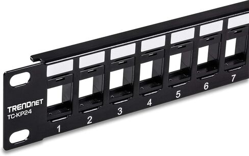 TRENDnet Cat6 RJ45 Keystone Jack 50-Pack Bundle, Compatible with Cat5,Cat5e,Cat6 Cabling, Use with The TC-KP24 Or TC-KP48 Blank Keystone Patch Panels (Sold Separately), Black, TC-K50C6BK in Saudi Arabia
