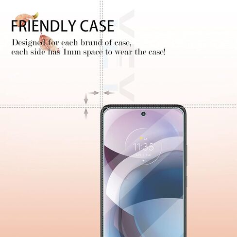 واقي شاشة موتو ون 5G ايس + واقيات عدسة الكاميرا من واي اي بي اف [عبوتين] واقي شاشة من الزجاج المقوى [خالي من الفقاعات] [مناسب للحافظة] واقي شاشة زجاجي لموتو ون 5G ايس in Kuwait