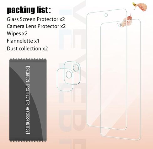 واقي شاشة موتو ون 5G ايس + واقيات عدسة الكاميرا من واي اي بي اف [عبوتين] واقي شاشة من الزجاج المقوى [خالي من الفقاعات] [مناسب للحافظة] واقي شاشة زجاجي لموتو ون 5G ايس in Kuwait