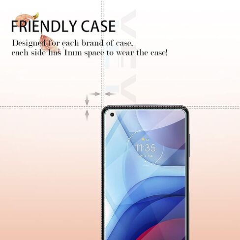 واقي شاشة موتو جي باور 2021 + واقيات عدسة الكاميرا من واي اي اي بي اف، [قطعتان] واقي شاشة من الزجاج المقسى [خالٍ من الفقاعات] [مناسب للحافظة] واقي شاشة زجاجي لهاتف موتورولا موتو جي باور 2021 in Kuwait