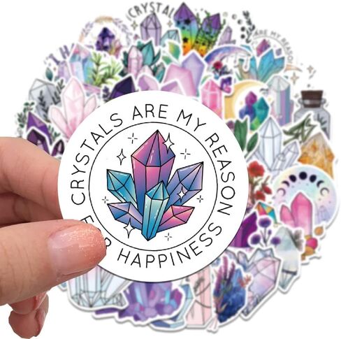 ملصقات كريستال 50 قطعة من الملصقات الجمالية، ملصقات فينيل مقاومة للماء لزجاجة المياه، والكمبيوتر المحمول، وحافظة الهاتف، والمراهقات والبالغات in Kuwait