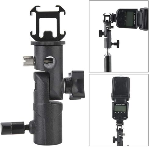 دعامة حامل خفيفة، دوارة 3 أحذية ساخنة من النوع E فلاش كاميرا Speedlite محول تركيب حامل مظلة لالتقاط الصور الفوتوغرافية والفيديو in Kuwait