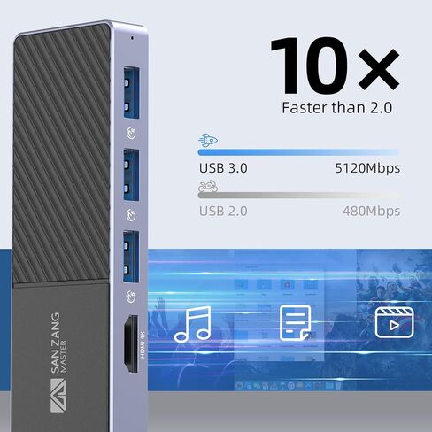 محول محور USB C مطور، محطة إرساء USB C لأجهزة Mac [مستقر للغاية]، محول USB C 8 في 1 إلى HDMI متوافق مع أجهزة الكمبيوتر المحمولة USB-C والأجهزة من النوع C (4K HDMI USB3.0 SD/TF قارئ بطاقة 100 وات PD) in Kuwait