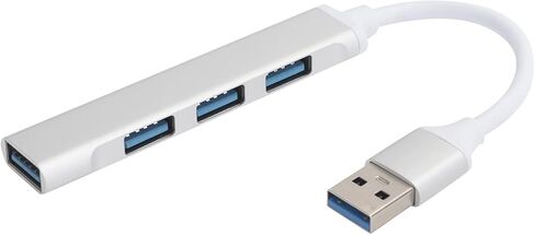 موزع USB 3.0 بـ4 منافذ، محول من خليط معدني من الالومنيوم عالي السرعة يدعم نظام التشغيل ويندوز اكس بي/فيستا/7/8 او اس اكس in Kuwait