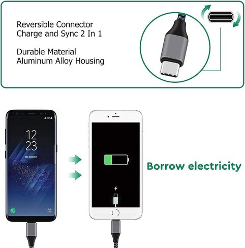 كابل USB C إلى Lighting، 2 حزمة 6FT MFi معتمد سريع 20 واط شحن متزامن سلك نايلون مضفر متوافق مع iPhone 12/12ProMax/11/11Pro/11Pro MAX/XS/XS MAX/XR/X/8/8Plus/7/7Plus والمزيد in Saudi Arabia