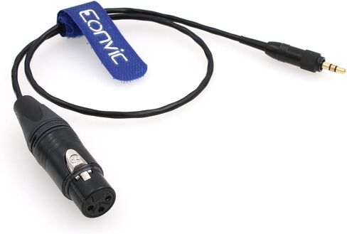 Eonvic Locking 3.5mm to XLR 3 Pin Female Microphone Audio Cable for Sony UWP D11 UTX-B03 Transmitter 50CM in Saudi Arabia