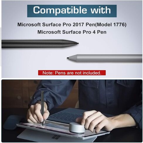 MoKo Pen Tips for Surface Pen (5 Packs, 2xHB/2x2H/H Type), Surface Pen Tip Replacement Kit Compatible with Surface Pro 2017 Pen (Model 1776)/Surface Pro 4 Pen, Original Pen Nibs Refill for Stylus Pen in Saudi Arabia