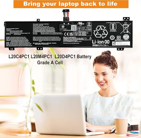 L20C4PC1 Laptop Battery Compatible with Lenovo Legion 5 Pro-16ACH6 16ACH6H 16ITH6 16ITH6H Legion 5-15ITH6 15ITH6H 15ACH6 15ACH6A 15ACH6H Legion 7-16ITHg6 16ACHg6 Series L20M4PC1 L20D4PC1 80Wh in Kuwait
