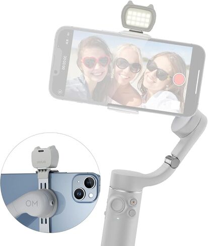 ضوء ملء مغناطيسي من Supfoto لـ DJI OM6/OM5/OM4/SE محمول باليد Gimbal LED ضوء فيديو قابل لإعادة الشحن لـ DJI OM6/OM5/OM4/SE ملحقات Gimbal المحمولة لمدونات الفيديو على YouTube in Kuwait