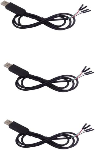 PAMEENCOS 3 pcs CH340G USB to TTL RS232 Serial Cable with WIN10 for Arduino in Saudi Arabia