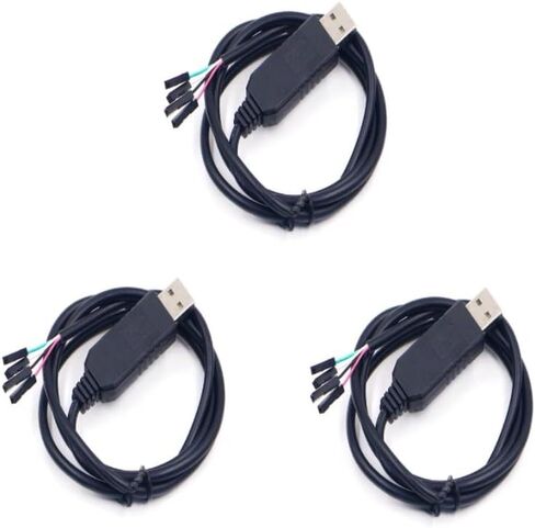 PAMEENCOS 3 pcs CH340G USB to TTL RS232 Serial Cable with WIN10 for Arduino in Saudi Arabia