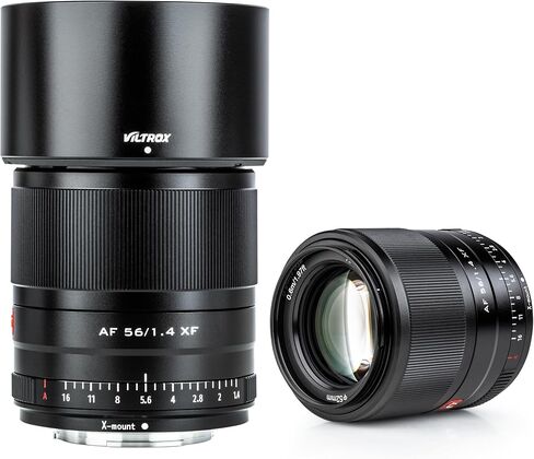 VILTROX 56mm F1.4 STM APS-C الإطار التركيز التلقائي عدسة رئيسية قياسية لكاميرا Fuji Fujifilm X-Mount بدون مرآة كاميرا رقمية X-M1 X-H1 X-PRO3 X-PRO2 X-T4 X-T3 X-T2 X-S10 X- T30 X-T20 X-T200 أسود in Kuwait