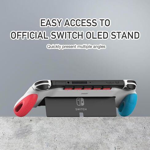 POWNEW Grip Case Compatible with Nintendo Switch & OLED, Ergonomic Handheld Grips with 5 Game Slots for Nintendo Switch OLED & Regular Model in Saudi Arabia