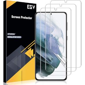 اي جي في شاشة حماية متوافقة مع موبايل سامسونج جالاكسي S21 بلس، 3 قطع، مع اطار سهل التركيب، دعم بصمات الاصابع في الشاشة، خالية من الفقاعات، صديقة للحافظة، غشاء بولي يوريثين حراري مرن عالي الوضوح in Kuwait