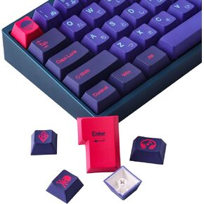 Hyekit PBT Keycaps 158 Keys Laser Keycaps Cherry Profile Dye-Sublimation Custom Keycaps with 6.25U 7U Spacebar for Cherry Gateron MX Switches Mechanical Keyboard US/UK Layouts in Saudi Arabia