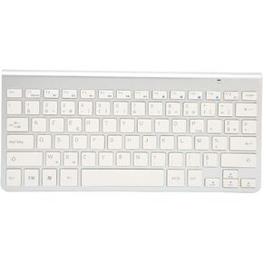 ASHATA Wireless USB-C Keyboard, 2.4g Portable Bilingual Keyboard (French-English), Slim Design for Desktop, Laptop, Tablet