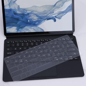 غطاء كيبورد رفيع للغاية من ديليكيس لجهاز سامسونج جالكسي تاب S7 بلس S7+ S7 FE S8+ SM-X800/ X806/ T970/ T975/ T976 مقاس 12.4 انش، شفاف in Kuwait