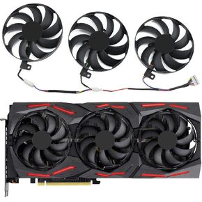 استبدال بطاقة فيديو مبرد GPU 7 سنون T129215SU من Cavabien لأسوس RTX 2060 2070 2080 2080Ti 5700 بطاقة رسومات للألعاب (مجموعة من ثلاثة) in Kuwait