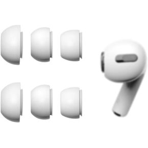 أطراف أذن ALXCD متوافقة مع AirPods Pro وسماعات الأذن من الجيل الثاني، صغيرة/متوسطة/كبيرة 3 أزواج من رؤوس وسائد الأذن من السيليكون، مناسبة لسماعات AirPods Pro، أبيض S/M/L in Kuwait