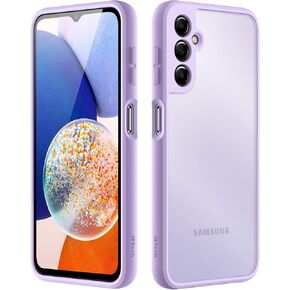 حافظة JETech غير لامعة لهاتف Samsung Galaxy A14 5G 6.6 بوصة (ليست لـ A14 4G)، غطاء هاتف نحيف واقٍ خلفي شفاف متجمد، مضاد لبصمات الأصابع (شفاف متجمد) in Kuwait