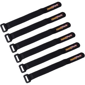 HobbyPark 20x300mm RC Battery Straps Cable Straps Reusable Fastening Staps Securing Straps Hook Loop Cinch Cable Ties Down Wraps Adjustable Cinch Straps (6PCS) in Saudi Arabia