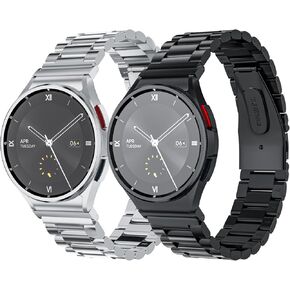 KOREDA One Click No Gap Metal Bands Samsung Galaxy Watch 5/6/4 40mm 44mm / Watch 6 Classic Bands 43mm 47mm Men، الأعمال الفولاذ المقاوم للصدأ Metal Bands for Samsung Galaxy Watch 5 Pro 45mm / Watch 4 Classic 42mm 46mm