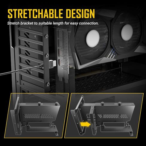 انتيك كيبل رفع PCIe 4.0، كيبل رفع PCIe 4.0 16x عالي السرعة 90 درجة 200 ملم اسود، متوافق مع RTX3090 وRTX3080 وRTX3070 وRTX3060TI وRX6900XT وRX6800 in Kuwait