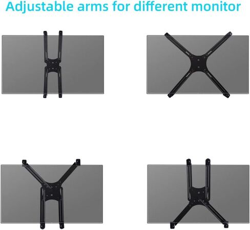 محول دعامة تثبيت من فيسا، مجموعة تركيب ذراع الشاشة للشاشة من 14 إلى 27 انش، فيسا 50 ملم، 75 ملم، 100 ملم، 200 ملم in Kuwait