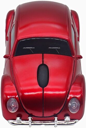 Aikchi Wireless Sports Car Mouse, 3D Optical Mouse for Desktop Laptop PC, Computer Mice for JKC (Red) in Kuwait