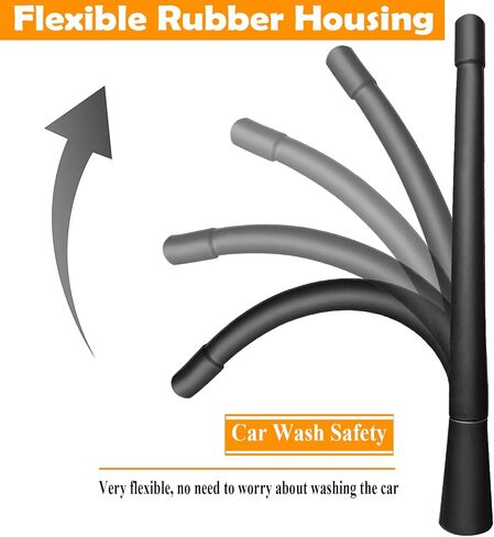7 Inch Antenna Replacement for Toyota 4Runner (2002-2013), Toyota 4Runner Antenna, Flexible Rubber Antenna Mast in Saudi Arabia