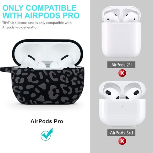 حافظة Airpods Pro من السيليكون، غطاء معصم Apple Airpod Pro مطرز من Wonjury للفتيات والنساء، حافظة من السيليكون لحافظة الشحن اللاسلكي AirPod Pro مع سلسلة مفاتيح سوار (أرجواني فاتح) in Kuwait